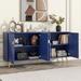 TV Stand Sideboard with Wire Hole for up to 70" TVs, Entertainment Center Console Table Media Storage Cabinets for Living Room