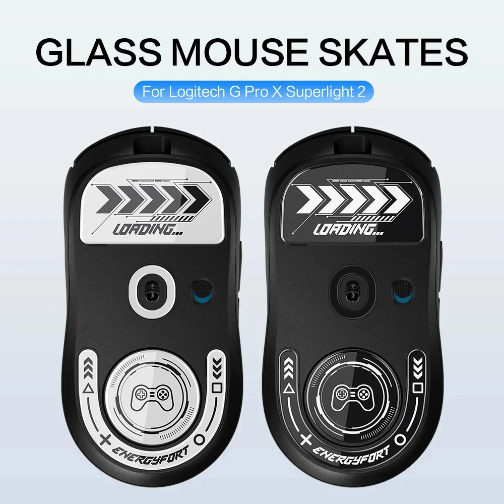 Mausfüße, Skates für Logitech G Pro X Superlight 2, kabellose Gaming-Maus, abgerundete, gebogene Kanten, Glas-Mausfüße, Ersatz Image