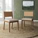 Linus Modern Upholstered Dining Chair, Solid Rubberwood Legs