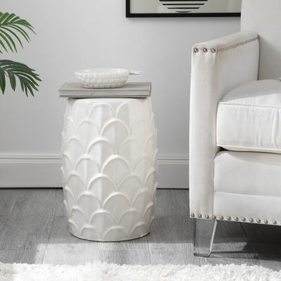 SAFAVIEH Seina Ceramic Decorative Garden Stool (Fully Assembled)