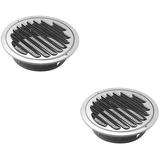 2pcs Air Vent Cover Round Air Vent Louver Grille Cover Ventilation Accessory 100mm