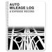 BookFactory Auto Mileage Log Book/Automobile Expense Record Notebook - 124 Pages - 8.5Ã¢â‚¬ X 11Ã¢â‚¬ Wire-O (LOG-126-7CW-A(Mileage))