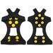 BESHOM 10 Studs Anti-Skid Crampons Snow Ice Climbing Shoe Spikes Grip Cleats Shoe Cover