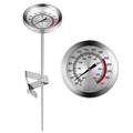 Meat Thermomete for Charcoal Grill Barbecue Temperature and Heat Indicator Temp Gauge Stainless Steel Surface for Meat Cooking