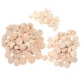 150Pcs Half Round Wood Beads Natural Ball Beads Crafting Projects Supplies