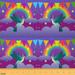 YST Kids Cartoon Kawaii Galaxy Stars Fantasy Fabric by The Yard Girls Upholstery Fabric Cute Rainbow Unicorn Print Kids Hummingbird Indoor Outdoor Fabric Boys Wild Bird Fabric Purple 1 Yard