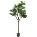 Artificial Fiddle Leaf Fig Tree 5FT Tall Fake Plants for Indoor Outdoor Decor Fake Fig Leaf Tree with Pot for Home Office Living Room Decor