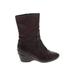 Cole Haan Nike Boots: Slouch Wedge Boho Chic Brown Print Shoes - Women's Size 6 - Round Toe