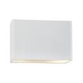 Ambiance 6"H Gloss White Ceramic LED ADA Outdoor Wall Sconce