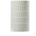 Ambiance 9 1/4"H Matte White Cylinder Outdoor Wall Sconce