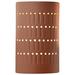 Ambiance 9 1/4"H Canyon Clay Cylinder Outdoor Wall Sconce