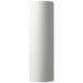 Ambiance 17"H White Gold Tube Closed Top ADA Outdoor Sconce