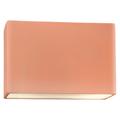 Ambiance 8"H Blush Wide Rectangle LED ADA Outdoor Sconce