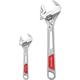 Maxpower Adjustable Spanner Set 2-Pieces, 2-in-1 Adjustable Wrench Set, Plumbing Wrench Pipe Wrench with Reversible Wide Opening Jaw 6/150mm and