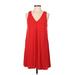 H&M Casual Dress - Shift: Red Dresses - Women's Size Medium