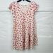 Jessica Simpson Dresses | Jessica Simpson White & Pink Floral Comfy Ruffle Sleeves Baby Doll Dress Large | Color: Pink/White | Size: L