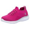 Slip-On Sneaker RIEKER SPORT, Damen, Gr. 37, pink (fuchsia), Textil, sportlich, Schuhe Sneaker, Slipper, Freizeitschuh, Schlupfschuh mit Elastik-Einstieg
