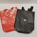 Lululemon Bags | Lot Of 2 Lululemon Reusable Shopping Tote Bags - Red Black White Lettering | Color: Black/Red/White | Size: Os