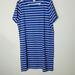 J. Crew Dresses | J Crew Striped Dress Zippered Shoulder Sz Xl | Color: Blue/White | Size: Xl