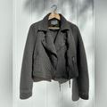 Anthropologie Jackets & Coats | Anthropologie Marrakech Quilted Moto Jacket (Gently Used) | Color: Gray | Size: S
