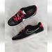 Nike Shoes | 7y | 8.5 Women's Nike Air Force One Af1 Low Black White Red Db1561-001 Sneakers | Color: Black/Red | Size: 8.5