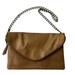J. Crew Bags | J. Crew Factory Leather Invitation Envelope Purse Bag Clutch Chain Strap | Color: Brown | Size: Os
