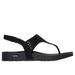 Skechers Women's Arch Fit Meditation - Pixie Sandals | Size 5.0 | Black | Synthetic | Vegan