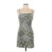 Shein Casual Dress - Mini Sweetheart Sleeveless: Green Dresses - Women's Size Large