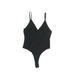 rue21 Bodysuit: Black Print Tops - Women's Size Large