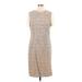 BOSS by HUGO BOSS Casual Dress - Sheath: Tan Marled Dresses - Women's Size 12