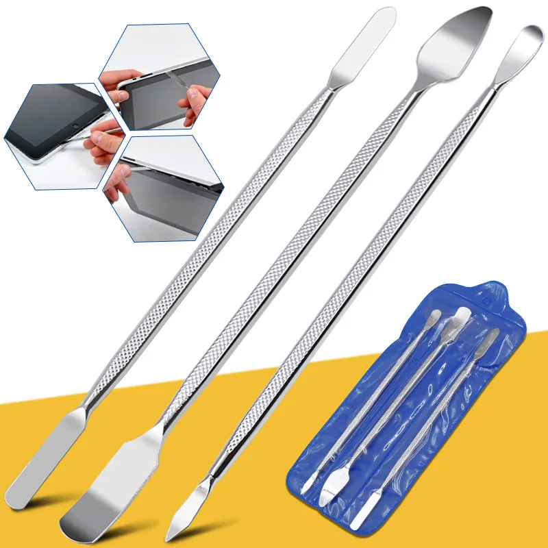 Kit d'outils universels de réparation de téléphone, lames de démontage, outil d'ouverture de levier, pied-de-biche en métal, Kit de démontage, spatule de téléphone, ensemble d'outils manuels