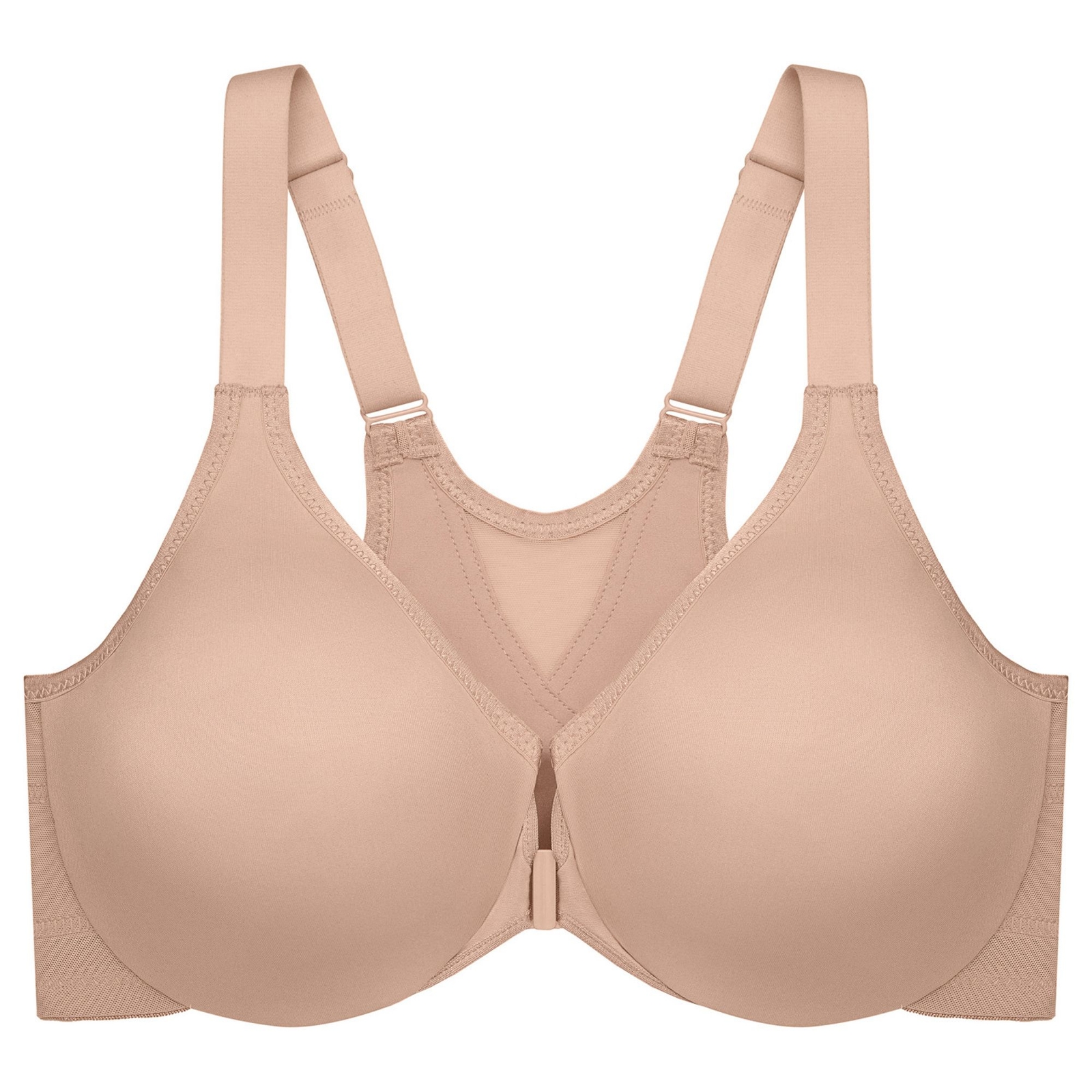 Glamorise Magiclift Wonderwire Posture Back Bra (Size 44-H) Cafe, Polyester