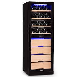 Klarstein Barossa 123 Duo Weinkühlschrank 123 Fl 226 Ltr 2 Zonen Touch-Steuerung Schwarz Image