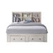 Home Design Inc. Salina Storage Platform Bed Wood in White | Queen | Wayfair 80163-511