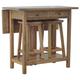 Extendable Breakfast Table | 2 Stools 2 Drawers And Shelf | Kitchen Furniture