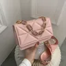 Borse a tracolla grandi invernali per donna modello in pietra borse Crossobdy in pelle PU marca rosa