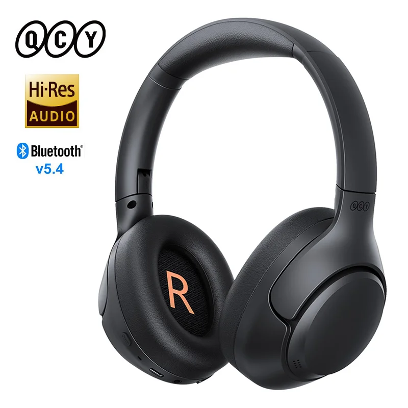 QCY H3 ANC 43dB Cuffie con cancellazione attiva del rumore Audio ad alta risoluzione Auricolari wireless Bluetooth 5.4 Cuffie over the Ear 60 ore