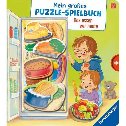 Mein großes Puzzle-Spielbuch: Das essen wir heute - Mila Rulff