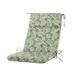 Bay Isle Home™ Outdoor/Indoor High Back Patio Chair Cushion, 1 Count Polyester in Green | 3 H x 21 W x 20 D in | Wayfair