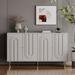 Modern Lacquered 4-Door Wooden Cabinet Sideboard Buffet Server Cabinet Storage Cabinet