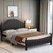 Alcott Hill® Cimdins Platform Bed Metal in Black | 43.6 H x 62.6 W x 85.1 D in | Wayfair 873440AEDE16493EA6EDD85F34AAB4DA