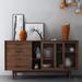 Latitude Run® Solid wood sideboard & multi-functional storage cabinet Wood in Brown | 31.5 H x 70.87 W x 16.54 D in | Wayfair