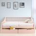 Red Barrel Studio® Traudi Wooden Daybed w/ Two Drawers Wood in Pink | 32.3 H x 57.2 W x 75.8 D in | Wayfair 9EE74EAB458D4FBA89294122C6AD7A00