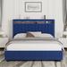 Ivy Bronx Kimyia Platform Storage Bed Upholstered/Velvet/Metal in Blue | 47.2 H x 62 W x 88.8 D in | Wayfair 0A4EE9C17D5744C2AE916829BB6A4310