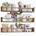 Latitude Run® Naseir 3 Piece Pine Solid Wood Floating Shelf in Brown | 3.93 H x 23.6 W x 4.5 D in | Wayfair 81B907ADBCDB4E60A47250619939F53F