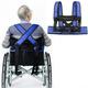 Wheelchair Seat Belt Torso Support Vest for Patient Elderly & Disabled Adjustable Full Body Harness Keep User Upright Chest Waist Band with Easy Release Buckles