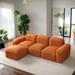 Mid-century Modern Upholstered L-Shape Modular Multiple DIY Sectional Sofa For Different Actual Occasions,4 Seat