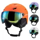 Integrierter Skihelm Snowboard helm für Männer und Frauen mit abnehmbarer Visier brille