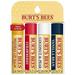 Burt s Bees Lip Balm Moisturizing Lip Care 100% Natural Original Beeswax Strawberry Coconut & Pear Vanilla Bean with Beeswax & Fruit Extracts (4 Pack)