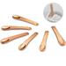 Tekson 6 Pieces Metal Cosmetic Skincare Spatula Mini Mask facial Reusable Scoop Makeup Beauty Spoons for Cream Lotions Moisturizers (Rose Gold)
